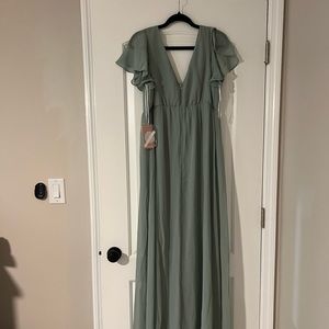 Hannah Empire - Sage Dress - Birdy Grey